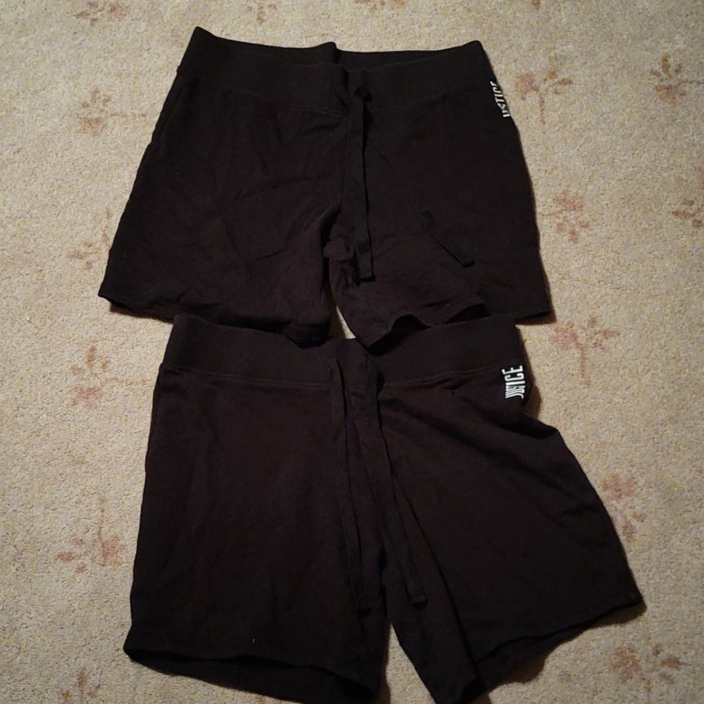 2 pair of Justice active shorts